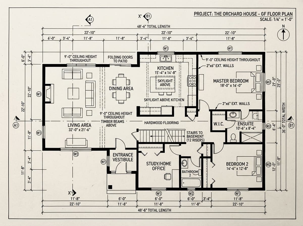 Rzut architektoniczny CAD